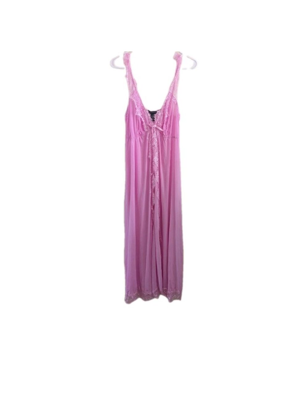 Ashley Stewart Mesh Lace Gown Nighty Women's 2X Coquette Plus Size Maxi